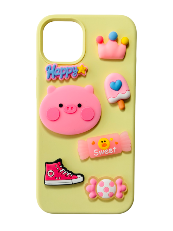 Customize Pink Piggy IPHONE Phone Case - Image 8