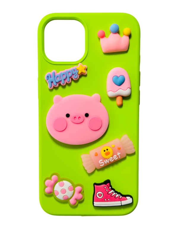 Customize Pink Piggy IPHONE Phone Case - Image 5