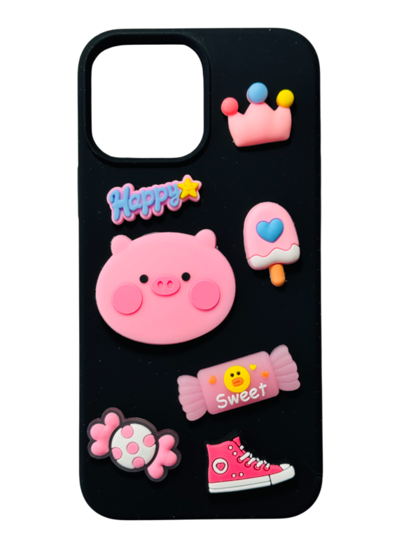 Customize Pink Piggy IPHONE Phone Case - Image 2