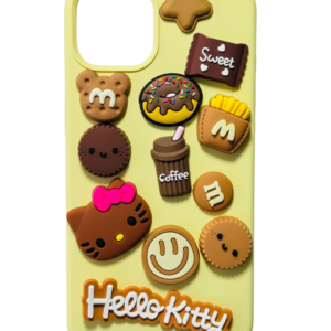 Customize Brown Hello Kitty and Cookies Desserts Phone Case