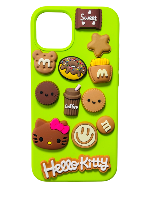 Customize Brown Hello Kitty and Cookies Desserts Phone Case - Image 5