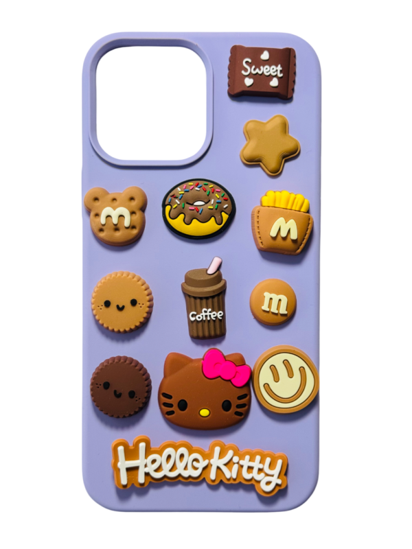 Customize Brown Hello Kitty and Cookies Desserts Phone Case - Image 4