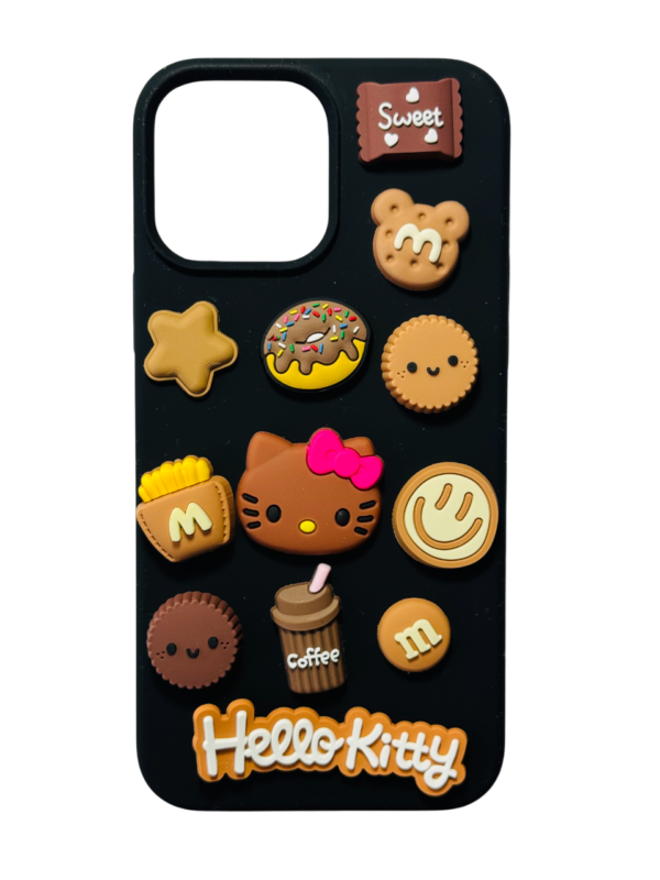 Customize Brown Hello Kitty and Cookies Desserts Phone Case - Image 2