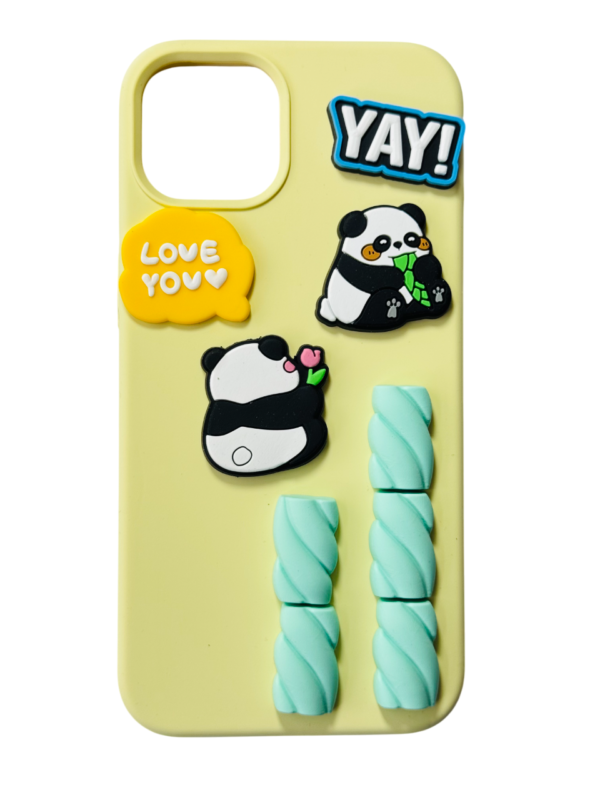 Customize Panda Showing Love IPHONE CASE - Image 8