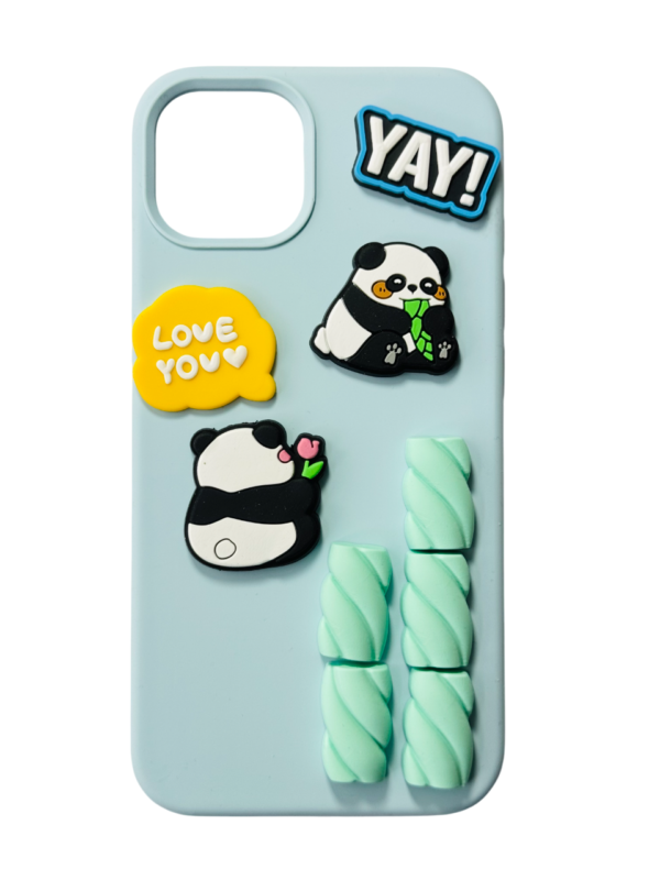 Customize Panda Showing Love IPHONE CASE