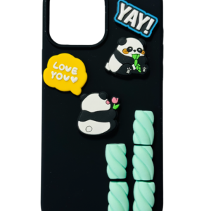 Customize Panda Showing Love IPHONE CASE