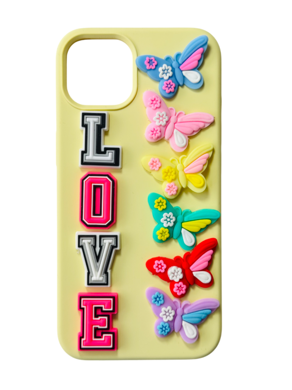 Customize Butterflies and Love IPHONE Phone Case - Image 2