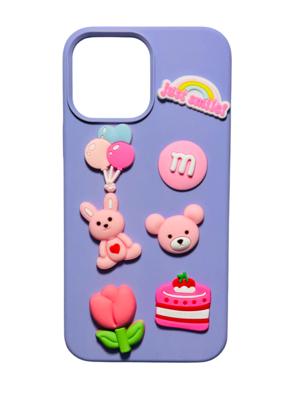 Customize PINKY Bear Bunny IPHONE Phone Case - Image 2