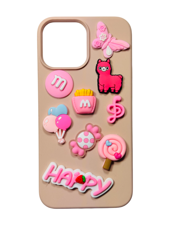 Customize PINKY Charms Black Pink IPHONE Phone Case - Image 3