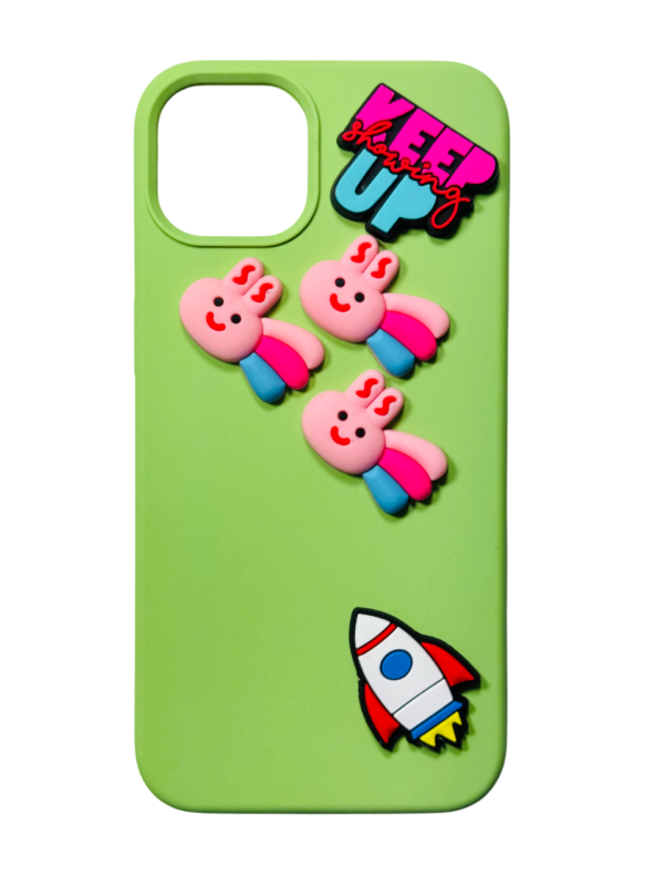 Customize Bunny Comet and Rocket IPHONE Phone Case - Image 4