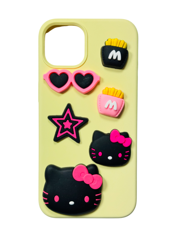 Customize Black Pink Hello Kitty IPHONE Phone Case - Image 4