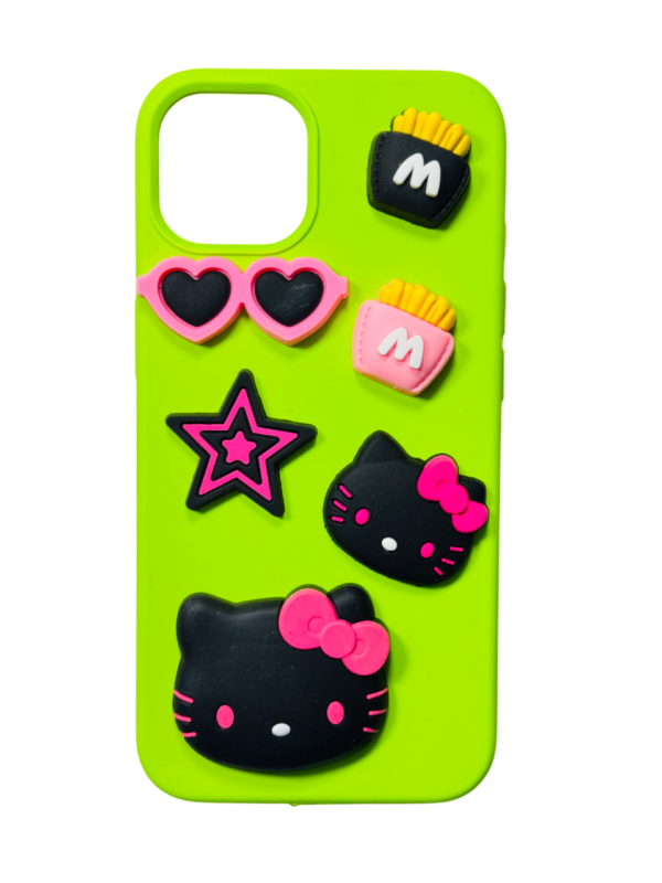 Customize Black Pink Hello Kitty IPHONE Phone Case - Image 7