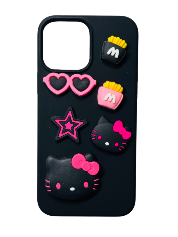 Customize Black Pink Hello Kitty IPHONE Phone Case